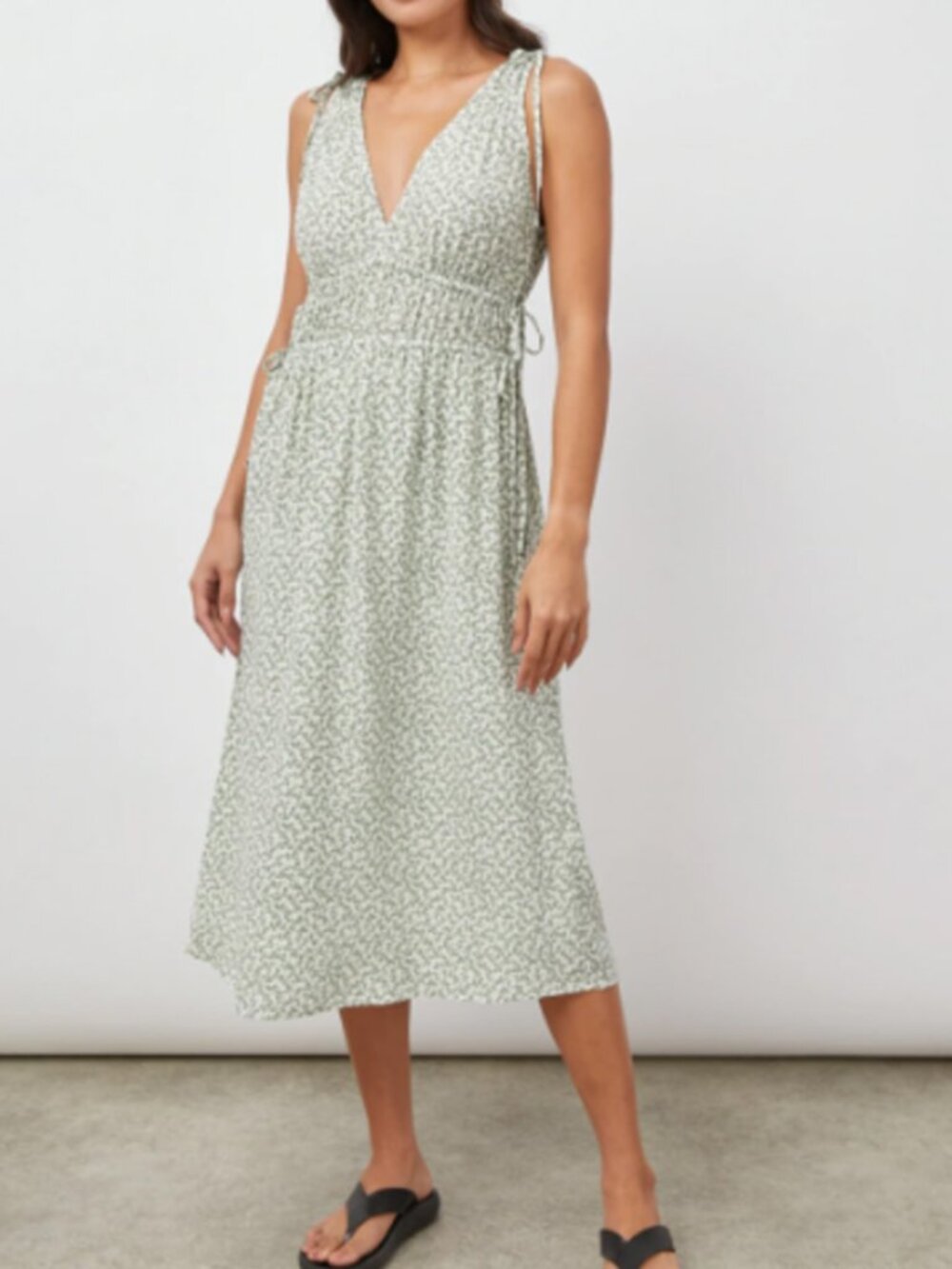 Rails Constantine Green Garden Midi Dress